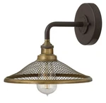 Hinkley Rigby One Light Wall Sconce, Buckeye Bronze. Fixed Price $324.14.