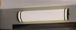 Allen + Roth, "lorelei" 24IN Bronze Led Vanity Light White Cylinder Shade. Fixed Price $88.00.