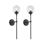 Kco Lighting Matte Black Industrial Wall Sconces Set Of Two 1-LIGHT Mid Centu.... Fixed Price $138.80.