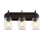Jonathan 3 Light JYL7801 Gaines 19"W Led Bathroom Bronze Mason Farmhouse. Fixed Price $58.00.
