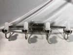 Seasons Led Four-light Vanity Fixture Brushed Nickel Alabaster Glass MLV206. Fixed Price $62.99.