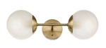 Globe Electric 51726 Celestia 2-LIGHT Frosted Glass Shade Wall Sconce Brass. Fixed Price $60.54.