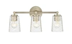 Modern Gold Three Light Vanity From The Ashli Collection. Fixed Price $189.90.