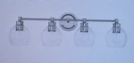 Capital Lighting Mid Century 4 Vanity Led Polished Nickel Finish 32" W. Fixed Price $81.24.