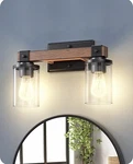 Edishine Vanity Light Sku: HHVL02F Black & Wood Look. Fixed Price $39.98.