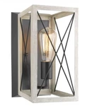 Progress Lighting P710012-143 Briarwood Collection 1-LIGHT Graphite Wall Sconce. Fixed Price $49.99.