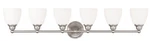 Livex Lighting 13666 Nickel Somerville 6-LIGHT Bathroom Vanity. Fixed Price $459.96.