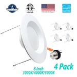 3BRIX 4 6 15W Led Retrofit Downlight Baffle Trim Recessed Dimmable Light-etl. Fixed Price $49.99.
