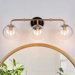 Classy Leaves Black Gold Bathroom Light Fixtures - And. Fixed Price $83.64.