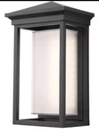 Artcraft Lighting AC9131BK Overbrook Led 13.25 Inch Black Outdoor Wall. Fixed Price $165.00.