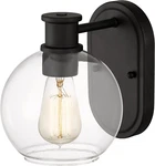 Dan Modern Farmhouse 1-LIGHT Wall Sconces With Clear Glass Globe Shade In. Fixed Price $74.99.