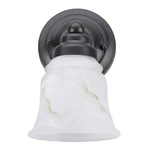Bernard 1-LIGHT Wall-mount Sconce By Charlton Home Vanity Bronze & Glass. Fixed Price $39.95.