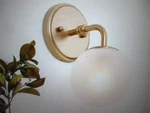 Uolfin Modern Globe Gold Wall Sconce Lighting, 1-LIGHT Bathroom Vanity. Fixed Price $42.46.