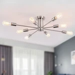 Modern Ceiling Light Fixture Sputnik Chandeliers Silver Farmhouse. Fixed Price $99.33.