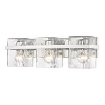 Z-lite Bennington Light Vanity, Chrome/clear 1938-3V-CH. Fixed Price $304.30.