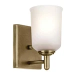 Kichler 45572NBRCLR Shailene Light Natural Brass Indoor Wall Sconce Clear Glass. Fixed Price $35.99.