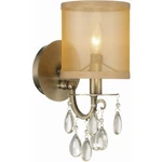 Crystorama 5621-AB Hampton Bath Sconce Wall Light In Antique Brass. Fixed Price $118.40.