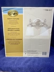 Hampton Bay 2 Light Vanity Fixture Brushed Nickel Finish & Etched Glass Shades. Fixed Price $44.99.
