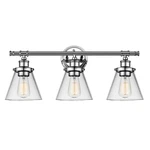 Globe Electric Parker 3-LIGHT Chrome Wall Sconce. Fixed Price $104.29.
