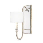 Capital Lighting Charleston Sconce, Silver And Gold Leaf 613311SG-654. Fixed Price $179.20.