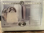 Hampton Bay Vanity Light Brushed Nickel Finish, Etched Marble Glass. Fixed Price $10.00.