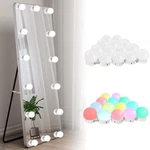 Vanity Lights For Mirror, 14-BULB Rgb Colorful Diy Hollywood Makeup Mi.... Fixed Price $39.38.