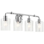 Kichler 45667 Chrome Gunnison 4-LIGHT 34"W Bathroom Vanity. Fixed Price $304.99.