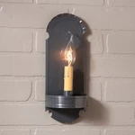 Foot Metal Wall Sconce Country Tin. Primitive Light. Fixed Price $71.56.