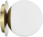 Wall Sconces, Modern Globe In Aged Brass, 1-LIGHT,. Fixed Price $77.77.