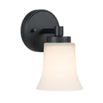 Vintage Black Bathroom Sconce Modern Indoor Wall Light White Glass Halway. Fixed Price $33.99.