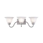 Lumapro Light Fixture, Brushed Nickel, Frosted Glass 4UZG9 (m). Fixed Price $15.00.