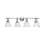 Globe Electric Parker 4-LIGHT Chrome Vanity With Clear Glass Shades. Fixed Price $69.99.