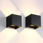 Cattleya Wall Sconce Aluminum Cube Matte Black Adjustable Light Beam (2-PACK). Fixed Price $45.00.