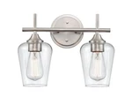 Millennium Lighting Ashford 13.75 In. 2-LIGHT Brushed Nickel Vanity. Fixed Price $66.45.