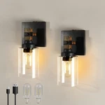 Battery Operated Wall Sconce 2-PACK Farmhouse Rechargeable Lamp No Wired.... Fixed Price $127.68.