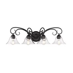 Golden Lighting 8606-BA4 Homestead 32"W Bathroom Vanity Black. Fixed Price $210.00.
