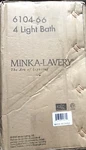 Minka-lavery 6104-66 Light Vanity Sand Coal Black Etched Glass Wall Mounted. Fixed Price $112.00.
