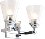 JYL7433A Marion 12.75" 2-LIGHT Hurricane Metal/glass Vanity Contemporary. Fixed Price $89.99.