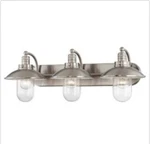 Minka Lavery 5133-84 Downtown Edison 3-LIGHT Bathroom Vanity Brushed Nickel. Fixed Price $389.99.