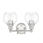 Sunset Lighting Oriana 2-LIGHT Mb Vanity With Clear Seeded Glass F29012-80. Fixed Price $35.00.