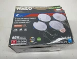 Halo In. Can Less Integrated Led, 600 Lumens, 5CCT, White (4-PACK) New Other. Fixed Price $39.99.
