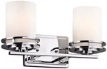 Kichler Hendrik 14 1/2" Wide Satin Opal Glass Bathroom Light. Fixed Price $189.97.