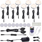 Aiboo Kitchen Under Cabinet Lighting Led 12VDC 8 Pack Black Cord Aluminum Puc.... Fixed Price $89.88.