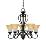Quoizel DH5005PN Duchess Chandelier, 5-LIGHT Total Watts, Palladian Bronze. Fixed Price $228.52.