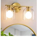 Woshitu Bathroom Vanity Light Fixtures: 14.2 Inch Modern Gold. Fixed Price $52.50.