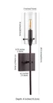 Jonathan Y Cato 4.5 In. 1-LIGHT Oil Rubbed Bronze Clear Glass Led Wall Sconce. Fixed Price $47.50.