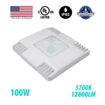 100W Canopy Lights 12,800LM IP65 Ul Listed 5700K White Body Gas Station Fixture. Fixed Price $106.24.