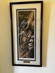Framed Wall Art By Jerry Gadamus - Bluebird Print Signed & Numbered 146/750. Fixed Price $54.00.