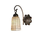 Meyda Lighting 6'W Terra Bone Wall Sconce, Beige Mahogany Bronze - 18643. Fixed Price $234.95.