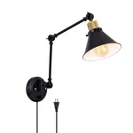 Wall Sconce Plug-in Light Dimmable Swing Arm Mounted Lamp With 6FT Cord. Fixed Price $48.95.